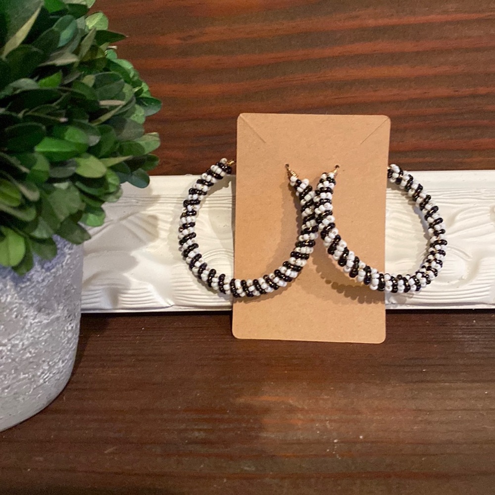Beaded Statement Earrings